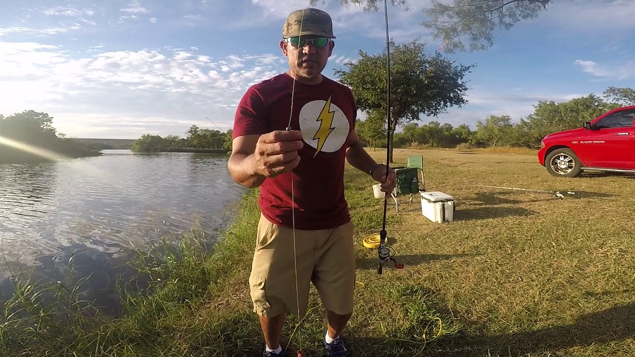 Bank Fishing For Catfish, Whitebass, And Wipers at Lake Nasworthy