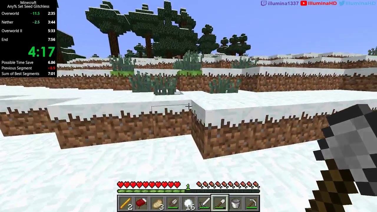 Pb Minecraft Any Set Seed Glitchless In 7 24 Igt 7 32 Rta Cmc Distribution English
