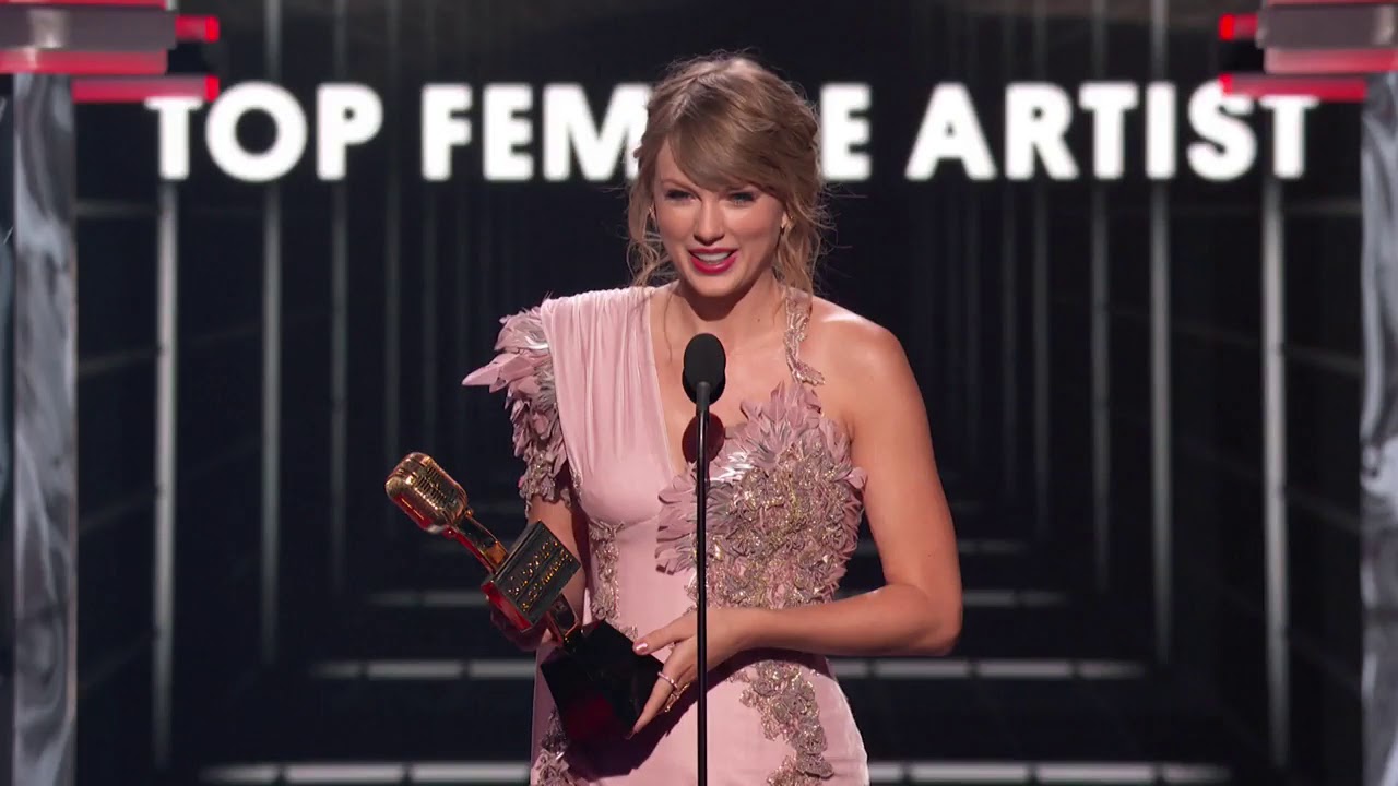 [hd] Taylor Swift Wins Top Female Artist Acceptance Speech At The Billboard Music Awards 2018