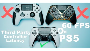 PS5 third party controllers latency 60fps