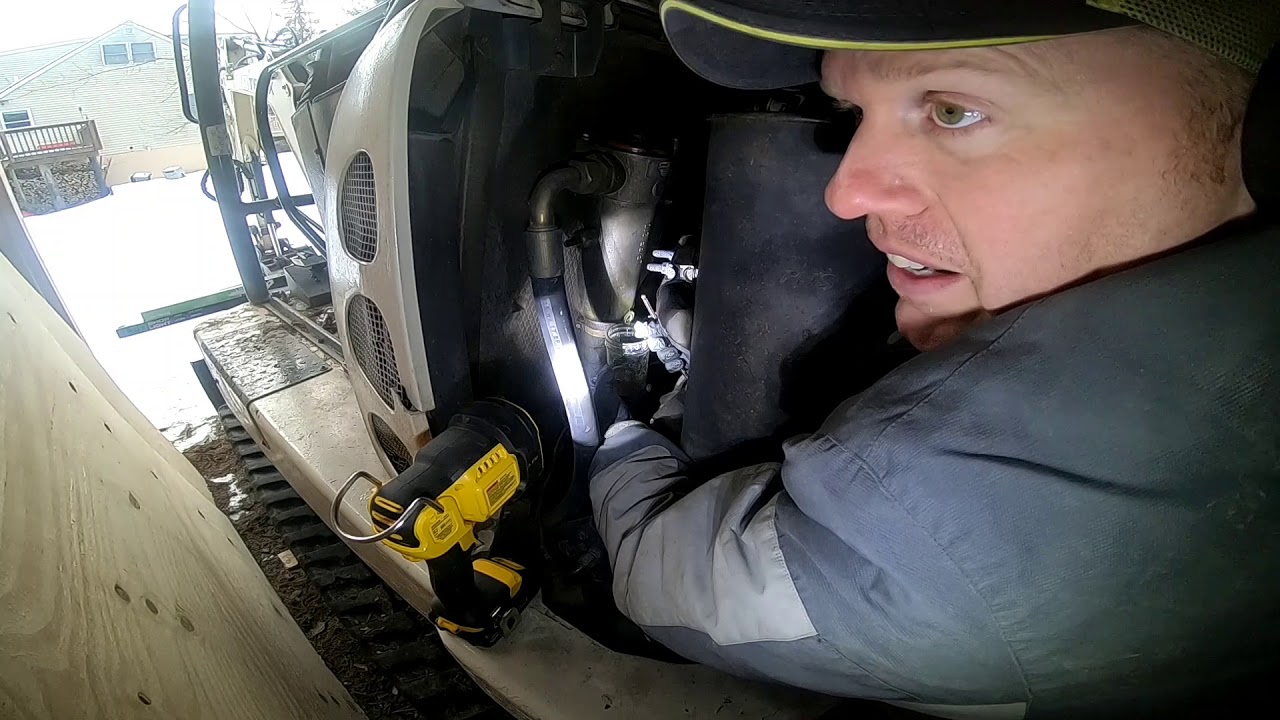 Excavator Hydraulic Warning Light And Filter Change YouTube