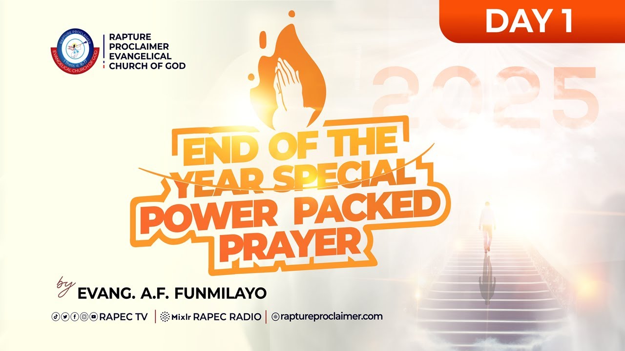 END OF THE YEAR PRAYER DAY 1