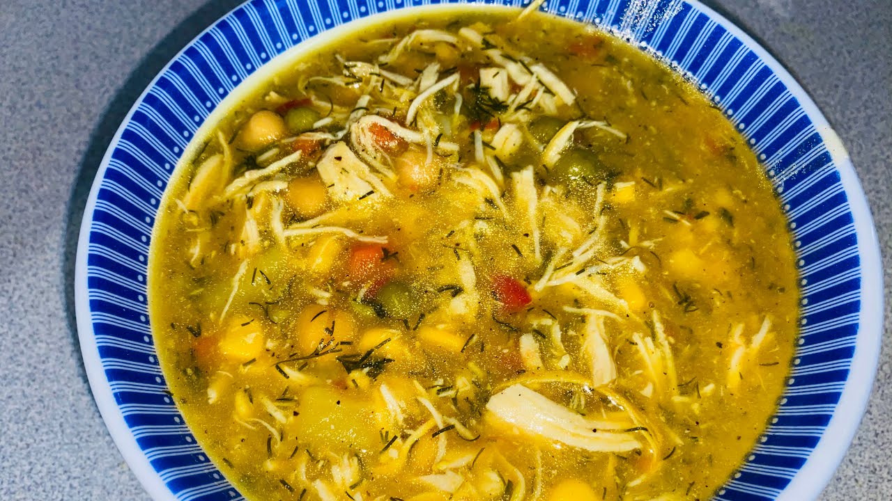 Chicken & vegetable soup recipe(eggless)سوپ مرغ و سبزیجات مخصوص زمستان