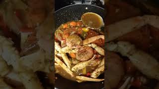 Jerk crab and shrimp