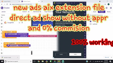 new admob extension aix kodular direct ad show without approv and commission
