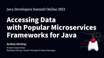 日本語字幕 - Accessing Data with Popular Microservices Frameworks for Java