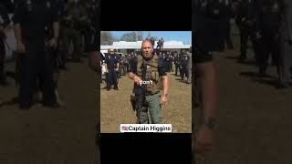 Captain Higgins treatens violent gang lader🇺🇲 #viral #america #soldier #shorts #military