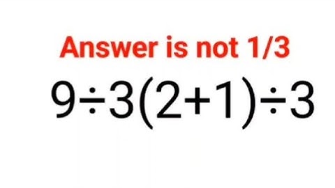 9÷3(2+1)÷3 Het antwoord is niet 1/3. Kun je dit wiskunde-examenprobleem in Oekraïne oplossen? #wi...