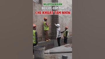 Sai lầm khi thi công khiến cột bị lệch tim trục  #shots