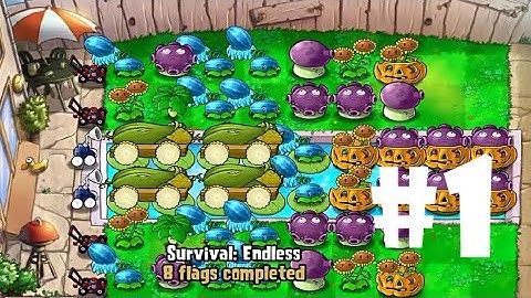 Plants vs Zombies | Survival: ENDLESS (100 Flags Completed) PART 1 (iOS Android)