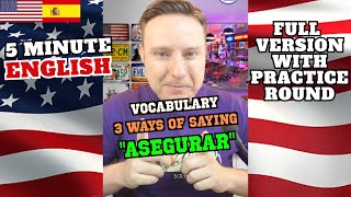 5 MINUTE ENGLISH: Vocabulary + Practice. Diferencia entre INSURE vs ASSURE vs ENSURE