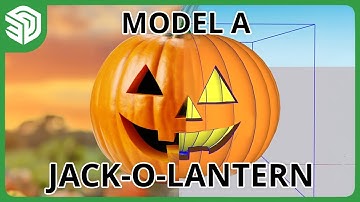 Modeling a Jack-o-lantern in SketchUp