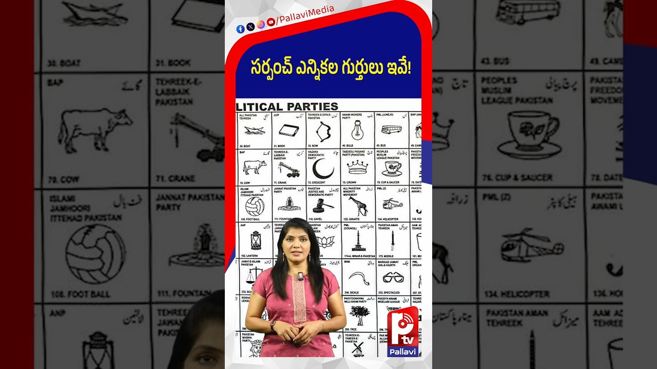 సర్పంచ్​ ఎన్నికల గుర్తులు ఇవే! | 30 Symbols for Sarpanch and 20 for Ward Members Revealed