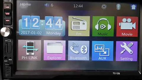 Head Unit : How to play shuffle Mp3 music in Double din 7012B