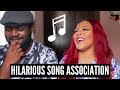 SONG ASSOCIATION GAME WITH MY HUSBAND! *HILARIOUS*