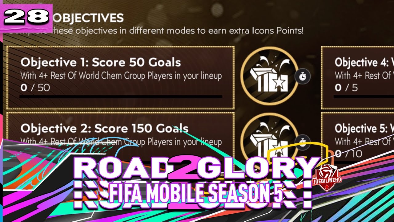 Fifa Mobile 21 S5 Rtg 28 Rest Of World Chem Group Icons Strike Objective Youtube