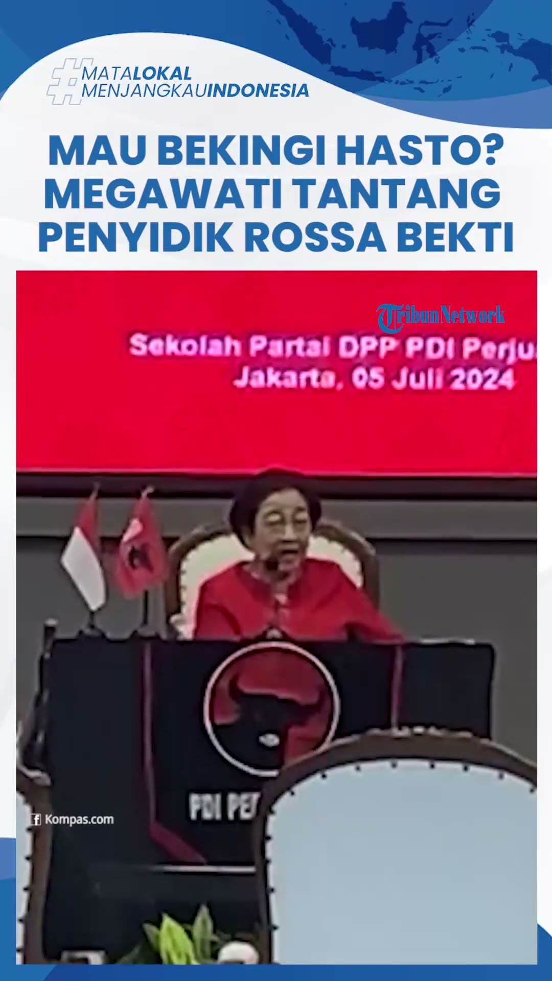 Jadi Sorotan Pidato Megawati Tantang Penyidik KPK Rossa Bekti yang Geledah Hasto: Suruh Hadapi Aku!