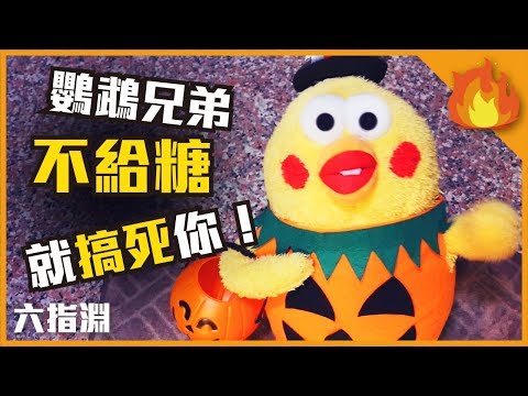 《鸚鵡兄弟 第四集》萬聖節史上最可怕怪獸，不給糖就搞死你！【六指淵 Huber】