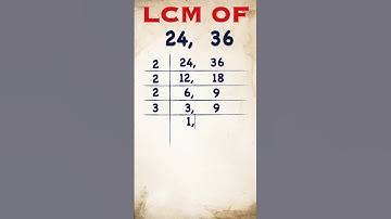 LCM of 24 and 36 / LCM निकालना सीखें / how to find LCM / #lcm  #hcfandlcmtricks  #publicmaths