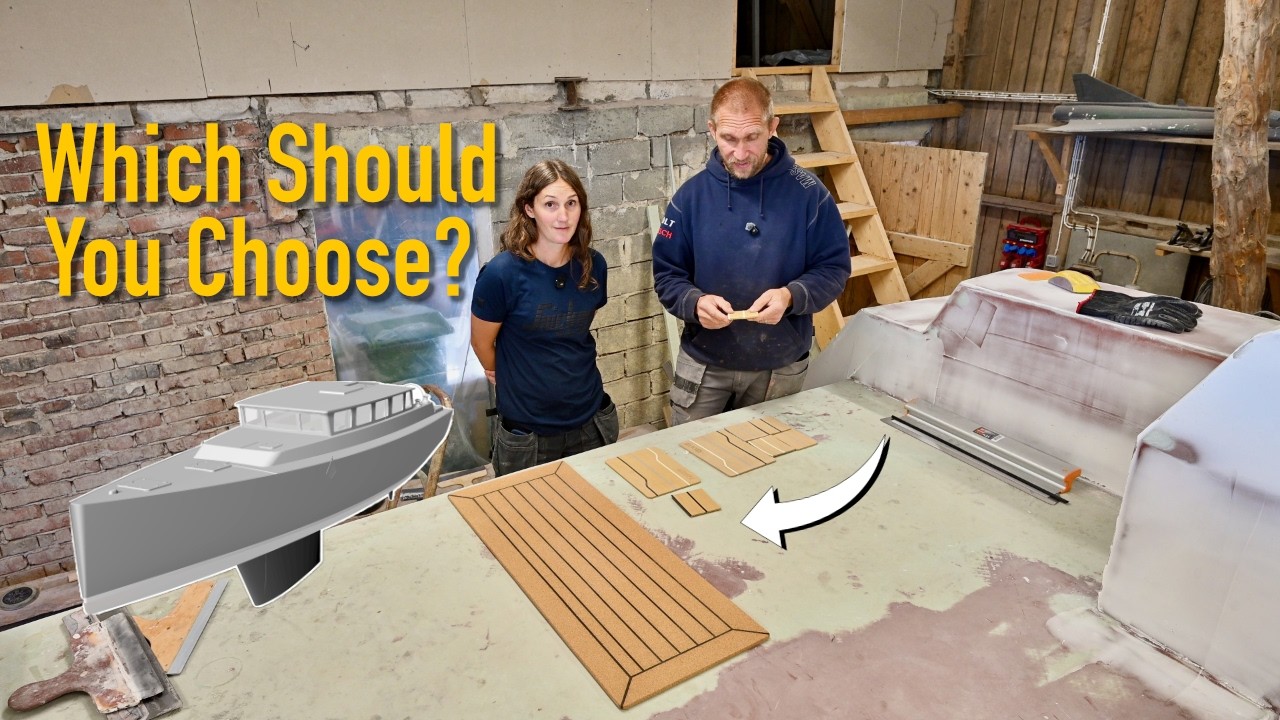 ⁣What Should We Put On Our Deck? Building a 52ft Sailboat - Ep. 504 Ran Sailing