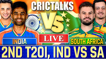 🔴 Live: India vs South Africa, 2nd T20I, Live Cricket Match Commentary, Scores 2nd Innings