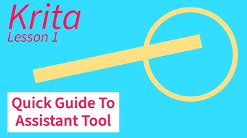 Krita Tutorial : Quick Guide To Assistant Tool / Draw Lines And Perfect Circles (1)
