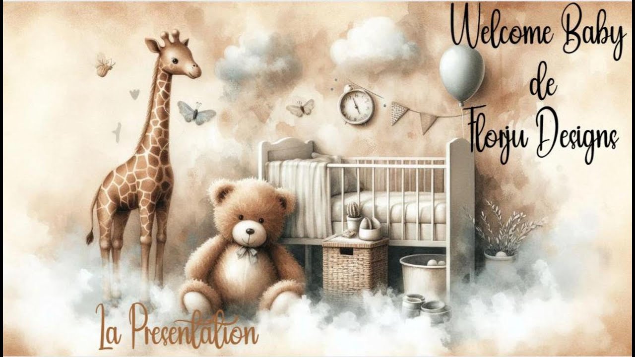 Album#Welcome Baby#Florju Designs#Papiers digitaux#Naissance#La Présentation