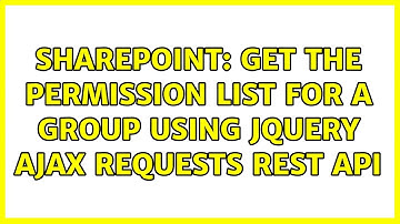 Sharepoint: Get the permission list for a group using jQuery AJAX requests REST API