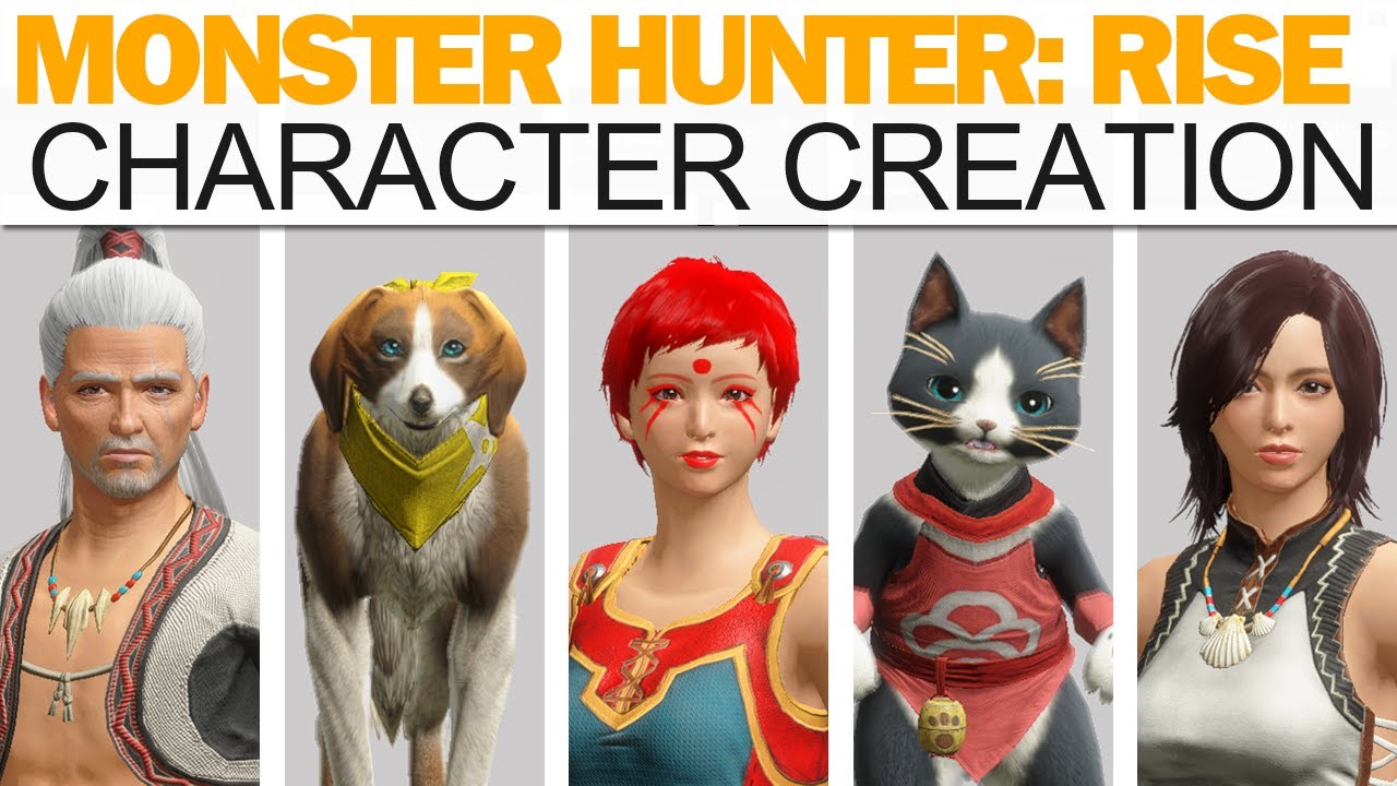 Monster Hunter Rise Character Creation Template