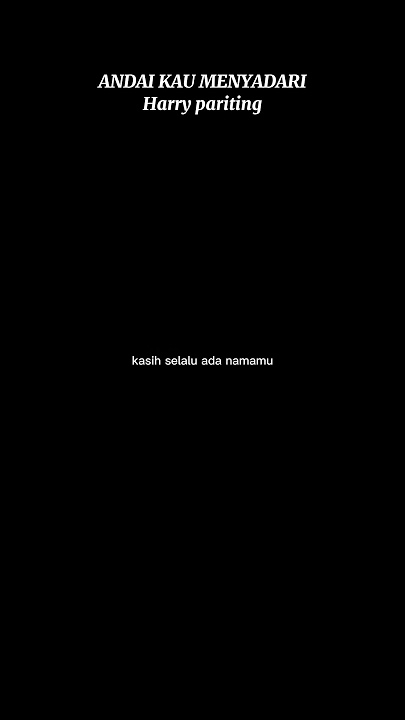 Andai kau menyadari- harry parintang #music #shortvideo