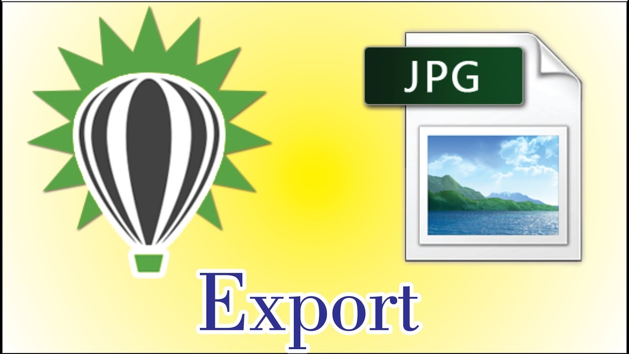 How to Export in CorelDraw file to jpg format (All About Tech ULTRA ...