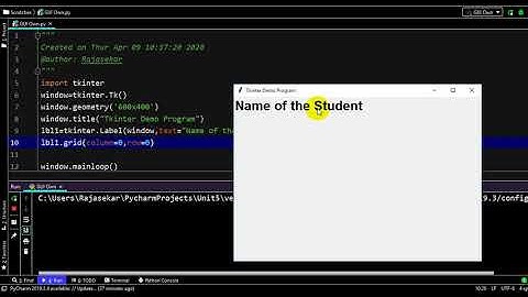 Using Labels and Buttons in Python - Tkinter
