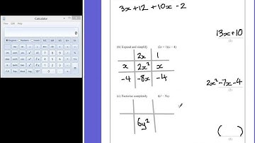 PGSMaths: EdExcel March 2013 2H Q11 - Expand and Factorise