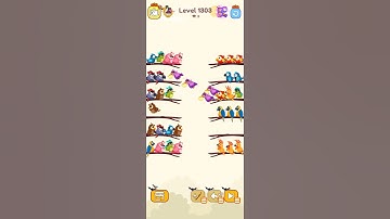 Bird sort calar game leval 1303 #leveldesign #playgaming#colorgame #gameplay#colorconcept #videogame