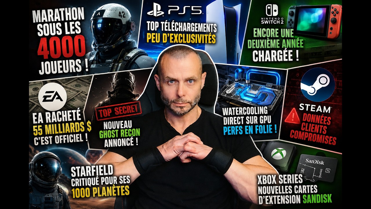🔥 ACTU GAMING DU JOUR (11 AOUT): Marathon s’effondre, Steam piraté, le physique disparaît