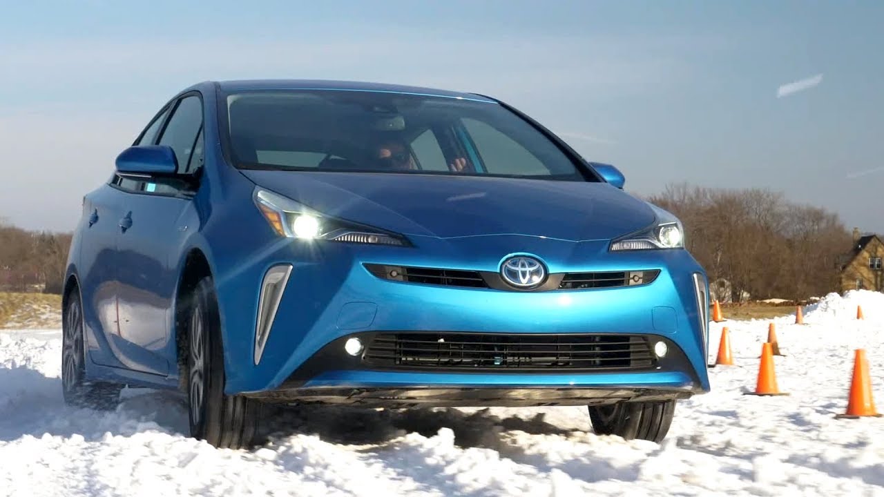 2019 Toyota Prius Xle Awd E Electric Storm Blue Driving Interior Exterior