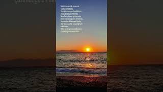 Yorgun Bir Pazartesi Akşamı Günbatımını Izlerken Gelen Düşunceler..