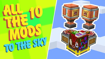 All The Mods 10 To The Sky EP12 Automatic OP Enchant Duping & Storage