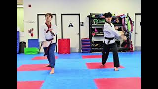 Taegeuk 7 Jang scissor block