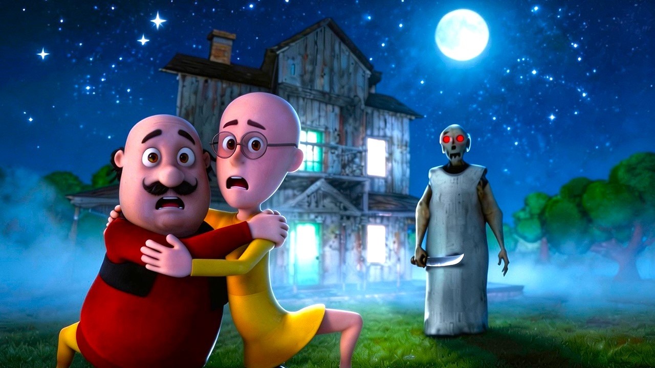 motu patlu or Granny Horror House | Horror Story in Hindi | मोटू पतलु  granny horror
