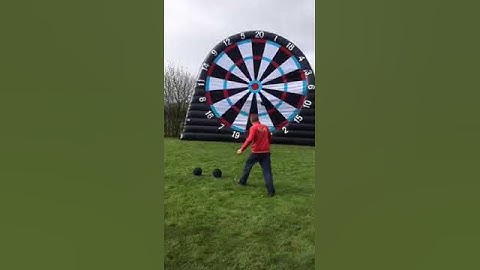 giant inflatable soccer dart board game