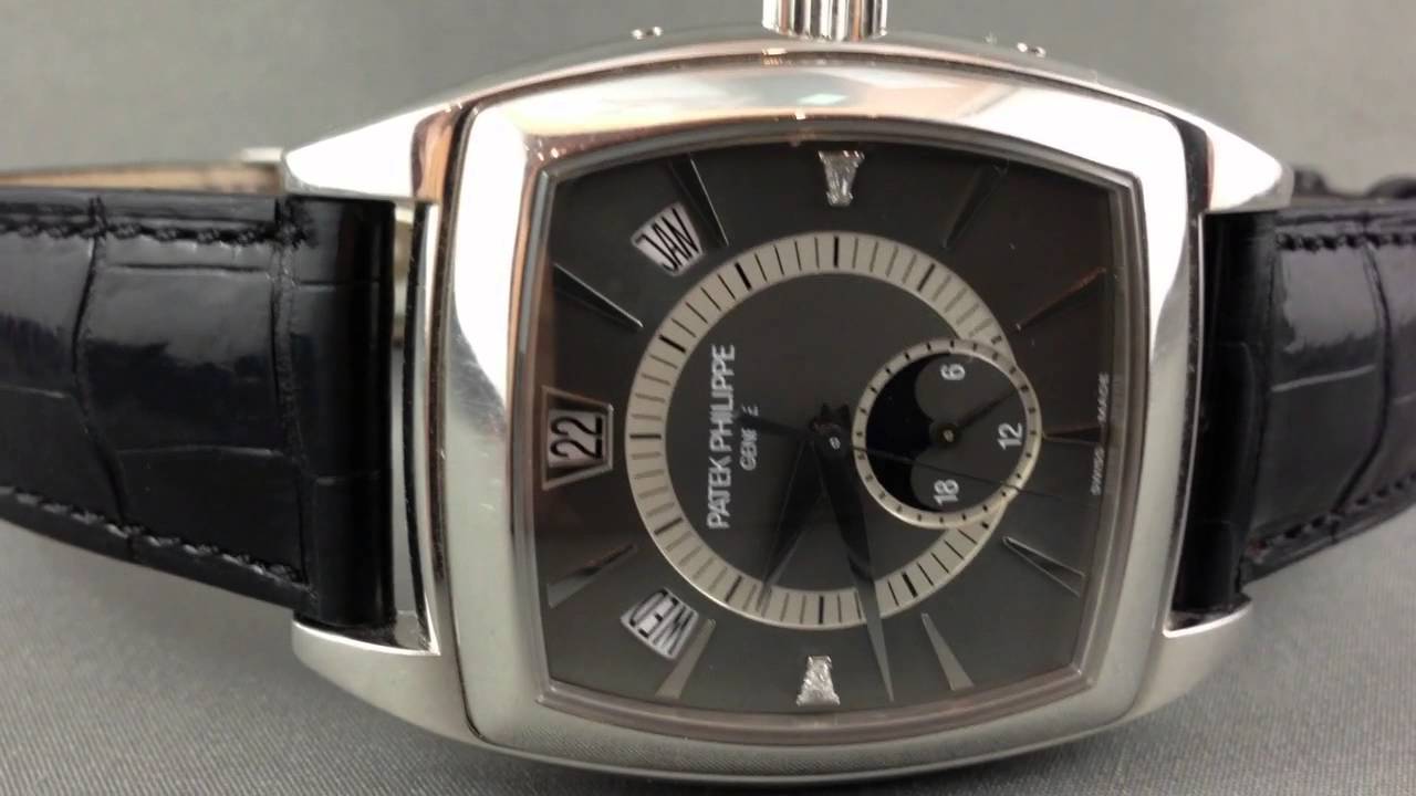 Patek Philippe Gondolo 5135P Annual Calendar in Platinum - YouTube
