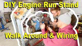 DIY Engine Run Stand Wiring And Walk Around | Garage Upgrades