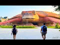 GIGANTIC Sea Turtle-shaped Aquarium | BEST Aquarium in the World | Sharks &amp; Penguins