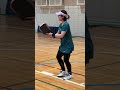 キッチンの立ち方が初心者😂まだ気合いが足りない笑 #pickleball #ピックルボール