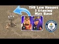 3 Star Any Base With Low Level Heroes - Clash of Clans