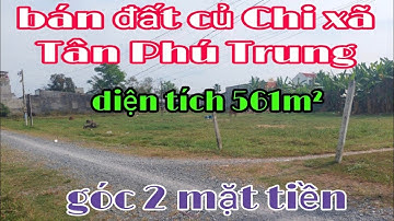 Nhà đất Củ Chi, giá rẻ, giới thiệu, lô đất, góc 2 mặt tiền, diện tích 561m² , sổ hồng, bán 2 tỷ 460t
