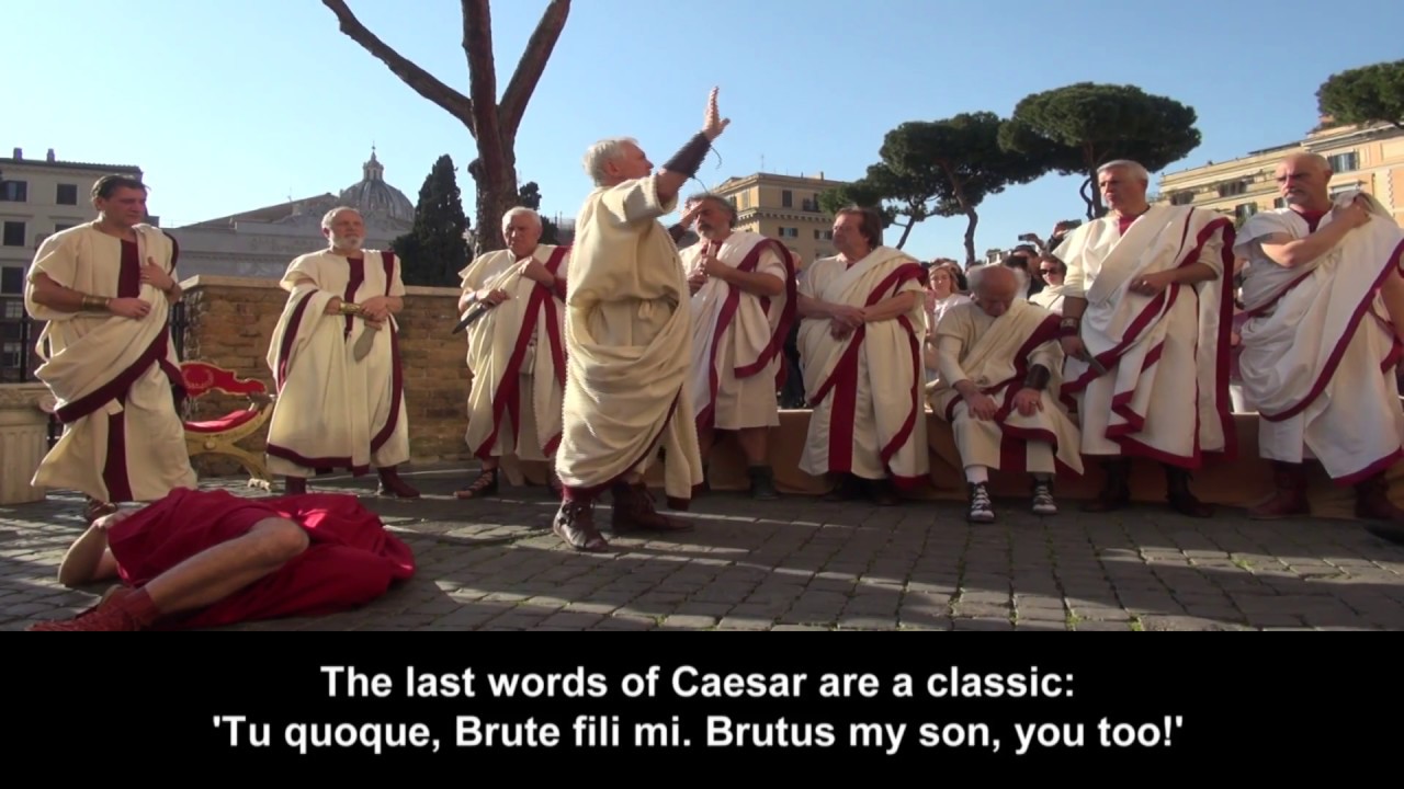 Killing Julius Caesar on the spot where it happened - YouTube