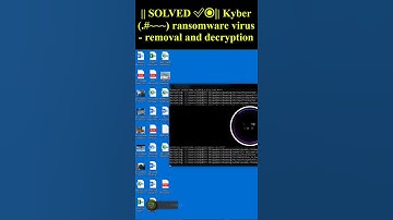 Kyber (.#~~~) ransomware virus - removal and decryption #shorts #trending #Kyber