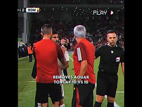 moment of respect in ⚽️👏 #albania #mourinho #partizani #roma